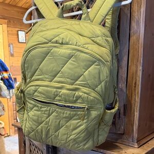 Vera Bradley Quilted Lime Backpack